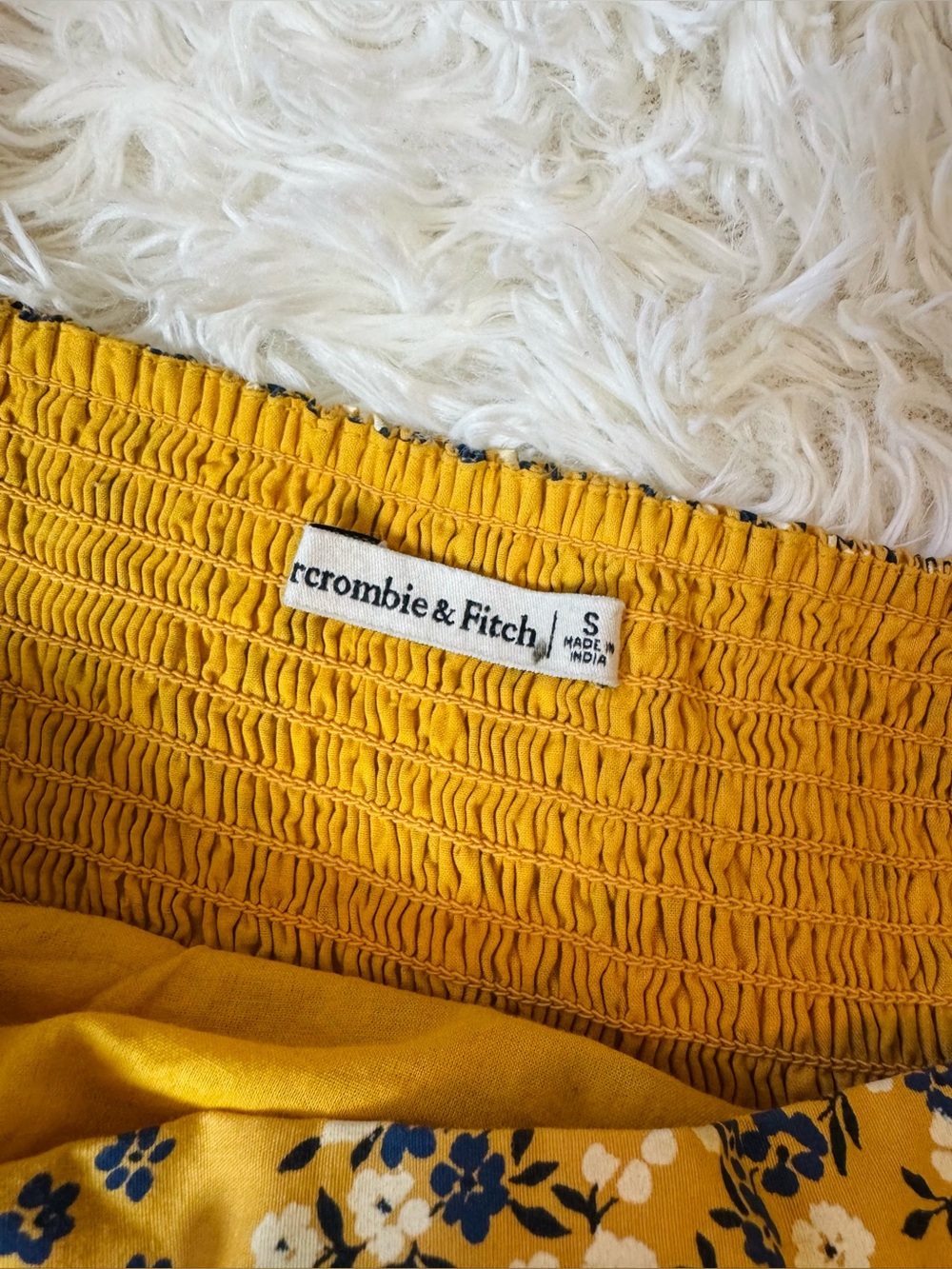 ON HOLD Abercrombie & Fitch Yellow Floral Mini Dress - Picture 7 of 7